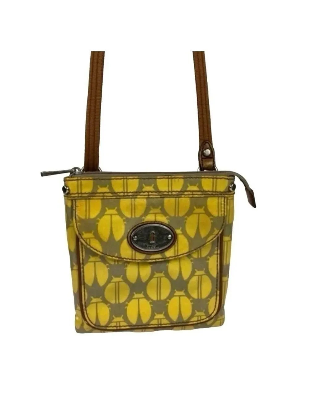 Fossil Key Per Set Tote Crossbody Bag and Wallet Ladybug